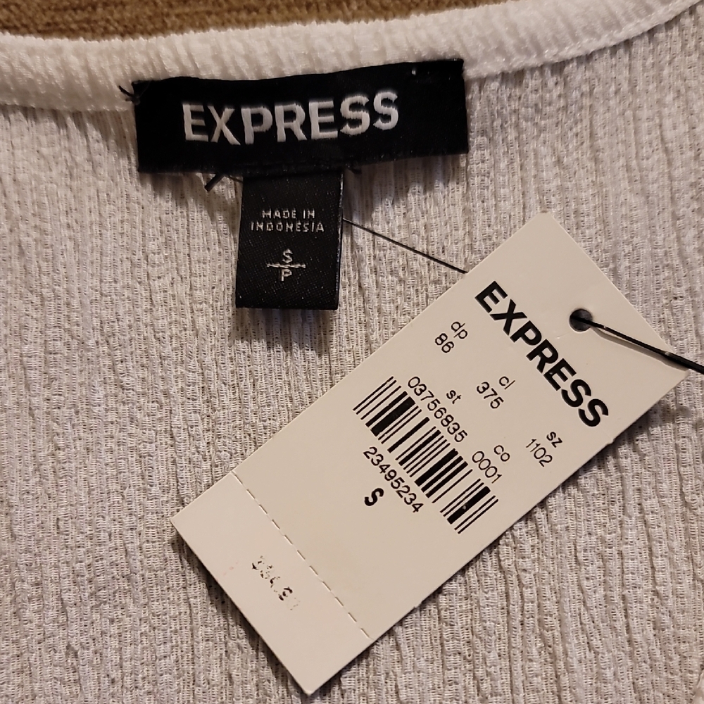 Express White Wrap Top - Picture 12 of 13
